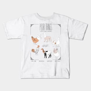 Poor things creatures Kids T-Shirt